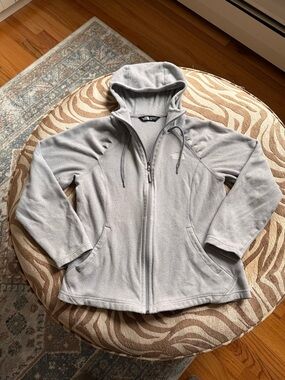 The North Face Light Gray Women's Hooded Fleece Jacket